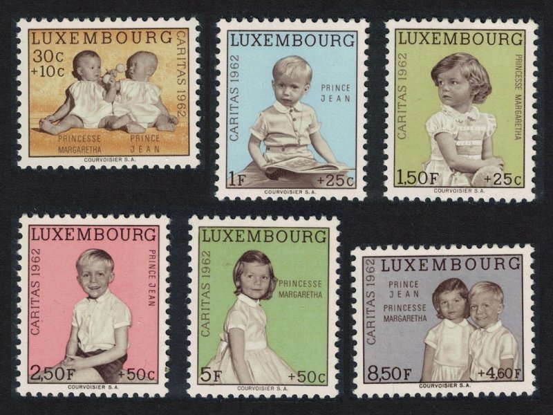 Luxembourg Prince Jean and Princess Margaretha 6v 1962 MNH SG#710-715 MI#660-665