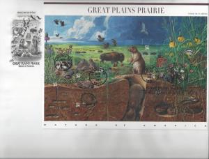 2001 USA First Day Cover Plains Prairie Sht Artcraft Cache-Sc 3506 -Rare! (CF94)
