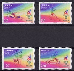 Senegal 1996 Sc#1214/1217 SUMMER OLYMPIC GAMES ATLANTA USA Set (4) MNH