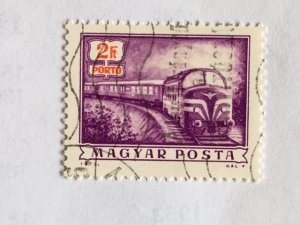 Hungary–1973-85–Single Postage Due “Train” Stamp–SC# J271–CTO