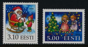 Estonia 353-4 MNH Christmas, Santa