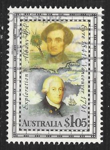 Australia #1226 $1.05 Explorers - George Vancouver and Edward John Eyre