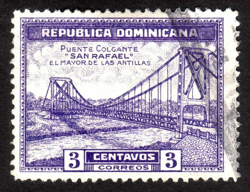 1934, Dominican Republic 3c, Used, Sc 291