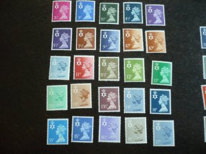 Stamps -Northern Ireland-Scott#NIMH1-NIMH56-Mint N Hinged Part Set of 48 Machins
