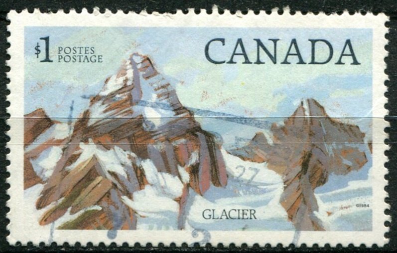 Canada Sc#934 Used, $1 multi, Definitives 1979-86 (National Parks) (1984)