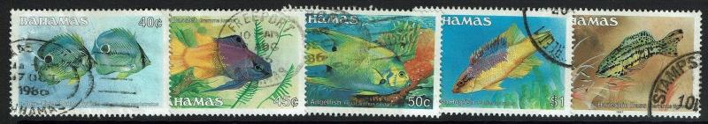 Bahamas SC# 611-616, Used, Less 614 - Lot 021217