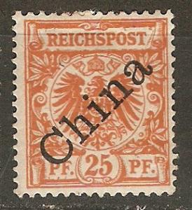 Germany Off. China 5a Mi 5 I MHR F/VF 1898 SCV 50.00