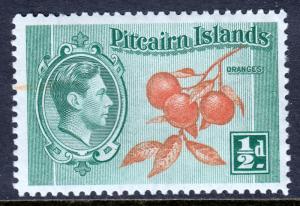 Pitcairn Islands - Scott #1 - MH - Orange streak - SCV $0.50