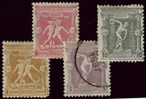 Greece SC#117-120 Mint, #119 Used F-VF...Worth checking out!