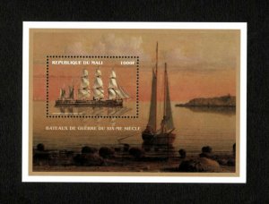 Mali 1996 - 19th Century Ships, Northumberland - Souvenir Sheet - Sc 833 - MNH