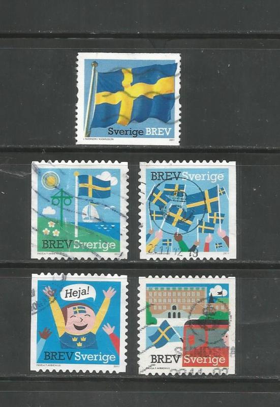 #2653 & #2654 a-d Flag of Sweden