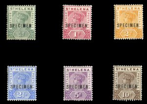 St. Helena #40/46S (SG 46/52s) Cat£350 (for complete set), 1890-97 Victoria,...