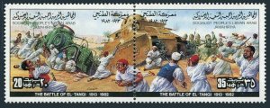 Libya 985 ab pair,MNH.Michel 1037-1038. Battles,1982.El-Tangi,1913.