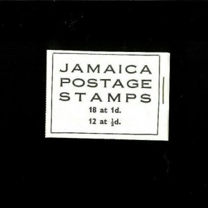 Jamaica SC# 148a x 2 & 149a x 3 in Complete Booklet, Cat.95.00. Better item