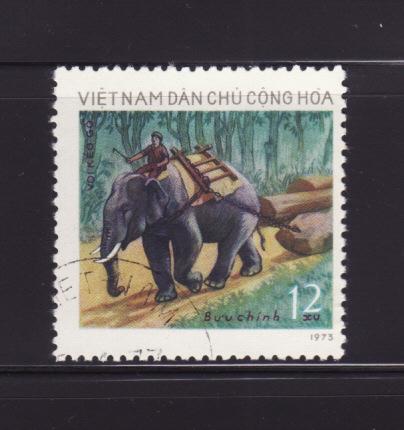 North Vietnam 724 U Animals, Elephant