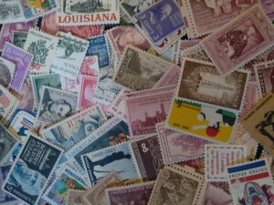 100 Unused US MNH Quality Stamp Unsearched 600,000 Hoard ALL DIFFERENT