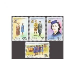 Nevis 423-426,MNH.Michel 276-279. Girl Guides-75,1985.Lord Baden-Powell,Margaret