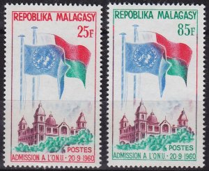 MADAGASKAR MADAGASCAR [1962] MiNr 0475-76 ( **/mnh )