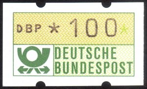 1981, Germany, 100pf ATM label, MNH, Mi ATM1