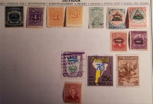 EL SALVADOR Official Overprint Back of Book Lot D988