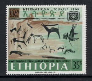 Ethiopia   #490   MH  1967   international tourist year  35c