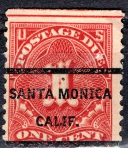 USA; 1917: Sc. # J61.  Used Perf. 11 Single Stamp w/Pre-Cancel