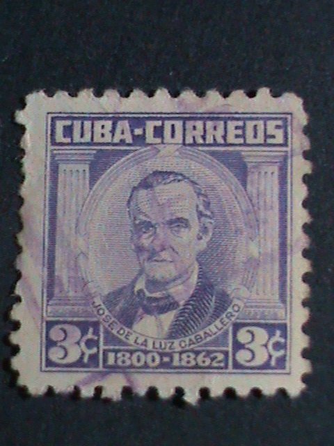 ​CUBA-1954-SC#519//528 10 OVER 70 YEARS OLD CUBA FAMOUS  USED STAMPS-SET-VF