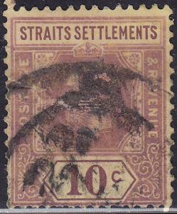 Straights Settlement 191a USED 1925 King George V DIE I
