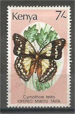 KENYA, 1988, used 7sh, Butterflies. Scott 437