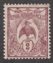 New Caledonia # 89, Kagu - Bird, Mint Hinged