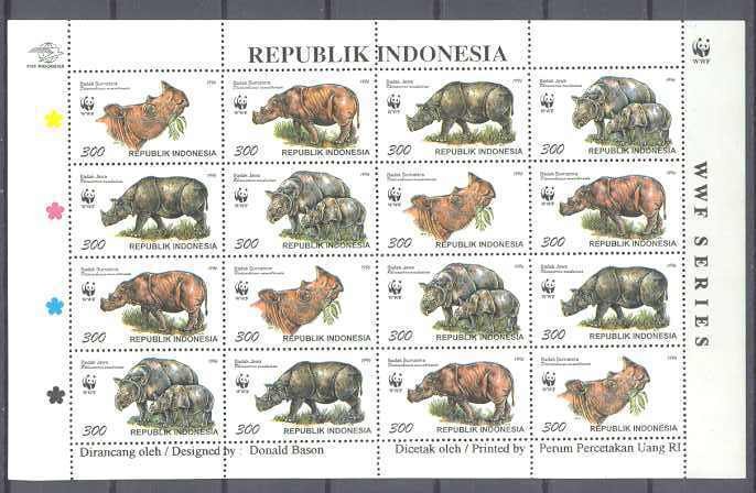 Indonesia 1673 MNH WWF-96/cpl.sheet SCV9