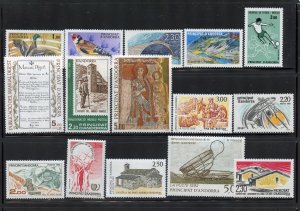 Andorra,  French lot, Mostly Mint Never Hinge 20
