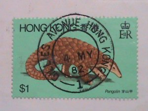 ​HONG KONG -1982-SC#384-7  PROTACTING ANIMALS IN HONG KONG FDC VERY FINE