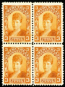 Newfoundland Stamps # 83 MNH VF Block Of 4 Scott Value $180.00