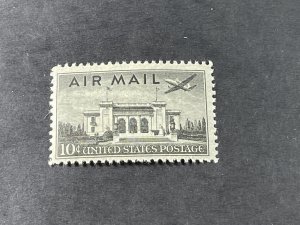 U.S.# C34-MINT NEVER/HINGED---SINGLE---BLACK---AIR-MAIL---1947