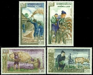 Laos #81-84  MNH - FAO Freedom From Hunger (1963)