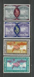 Thailand Scott catalogue # 431-434 Unused HR