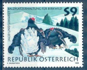 Austria 1998 Birds Courting Black Grouse Mi. 2244 MNH