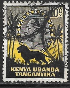 Kenya Uganda Tanganyika 48: 10c George V and Lion, used, F-VF