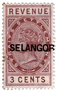 (I.B) Malaya States Revenue : Selangor Duty 3c (unlisted)