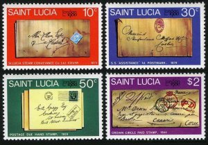 St Lucia 487-490, 490a, MNH. Michel 480-483, Bl.20. LONDON-1980. Post history.