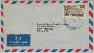 50185 - LIBANON Lebanon -- POSTAL HISTORY - AIRMAIL LETTER to ITALY 1961-