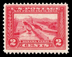 Scott 398 1913 2c Panama-Pacific Perforated 12 Issue Mint F-VF OG NH Cat $35