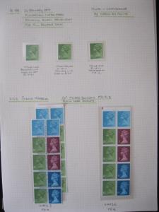 SPECIALISED COLLECTION OF U/M 81/2p MACHINS + CYLINDER BLOCKS ON 6 PAGES