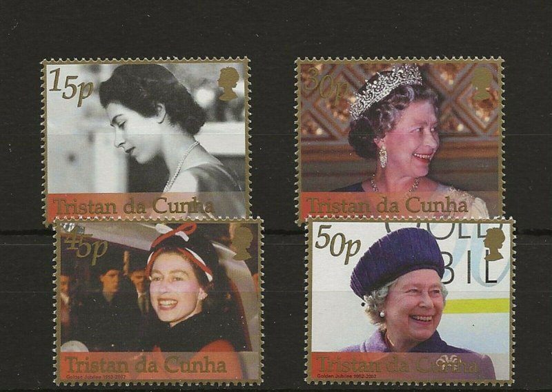 Tristan Da Cunha 2002 Golden Jubilee  sg.740-3 set of 4    MNH