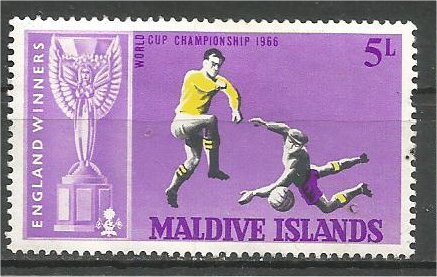 MALDIVE ISLANDS 1967, MH 5 l  Soccer   Scott 209