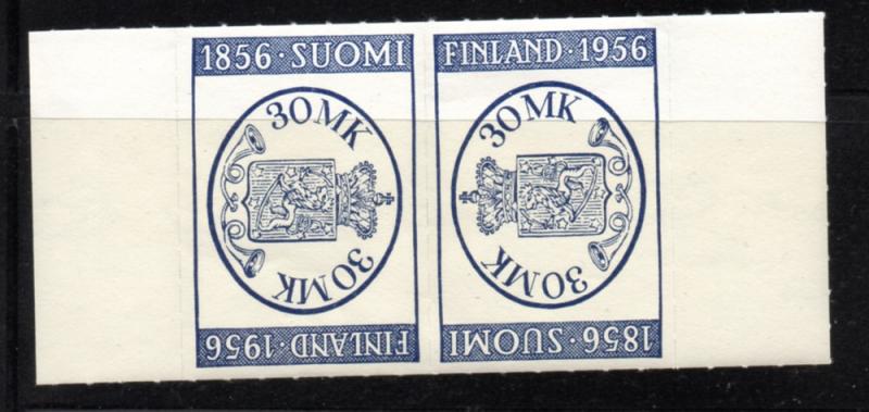 Finland Sc 341a 1956 FINLANDIA tete-beche stamp pair mint