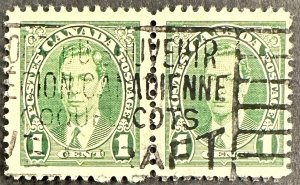 Canada #231 Used Pair F/VF 1c George VI 1937 [G25.1.3]