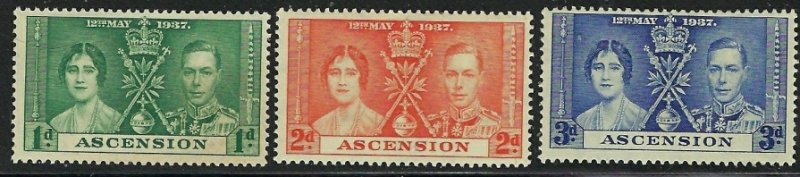 Ascension 37-39 MH 1937 KGVI Coronation (fe8948)