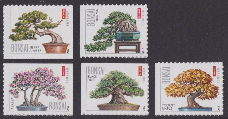 US 4618-4622 Bonsai forever set (5 stamps) MNH 2012 